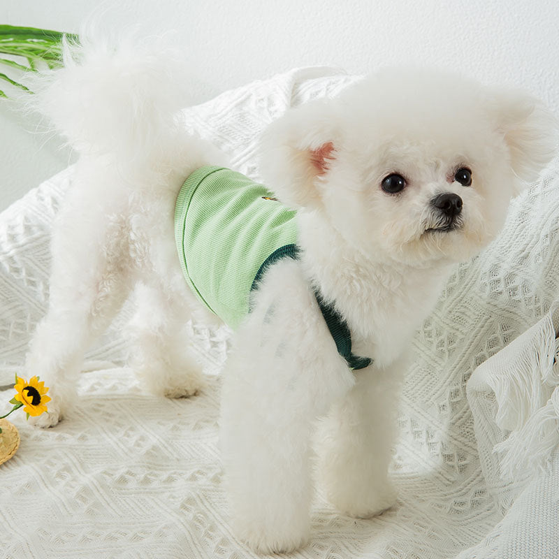 HKM-1748029 Lightweight Summer Sling for Dogs - Casual Ribbed Style Clothes