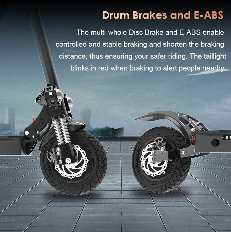 HKM-174867 60V 3200W Dual Motor Electric Scooter with 20Ah Lithium Battery, Waterproof, Foldable, Speed up to 70km/h