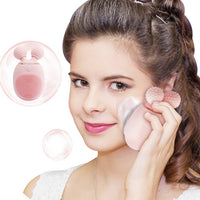 HKM-174867 Rechargeable Electric Facial Cleansing Massager with Waterproof Silicone and Multi-Function Vibrating Feature