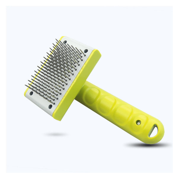 HKM-1749053 Pet Push Hair Comb for Easy Dog Hair Removal - Comfortable TPR/ABS Design, 10x16cm