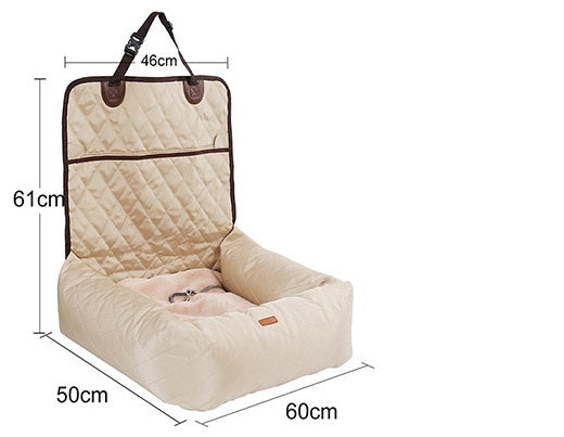 HKM-1749693 Waterproof Non-Slip Pet Car Mats for Dogs - Multifunctional Car Nest in Black, Gray, and Beige