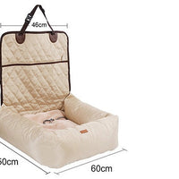 HKM-1749693 Waterproof Non-Slip Pet Car Mats for Dogs - Multifunctional Car Nest in Black, Gray, and Beige