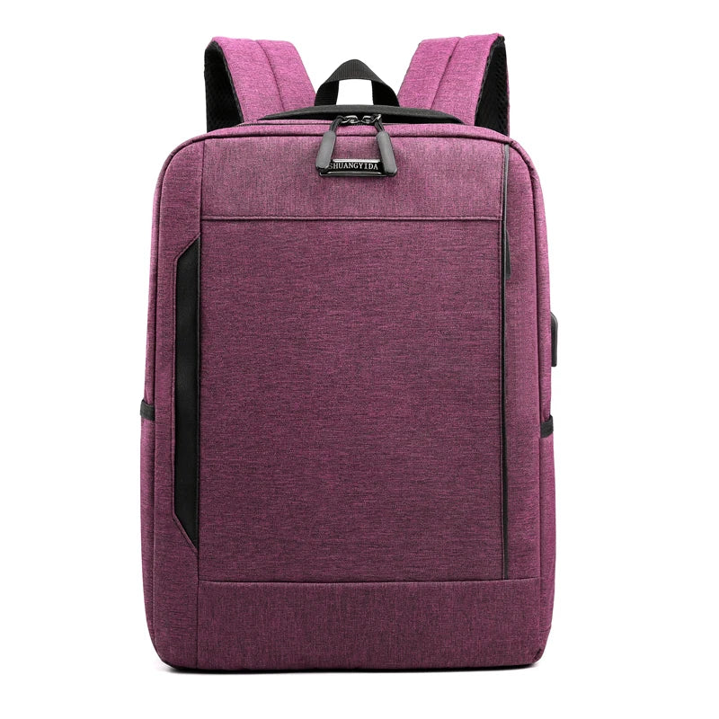HKM-175059 Stylish Waterproof Business Laptop Backpack with USB Charging Port and Custom Logo Options