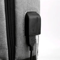 HKM-175059 Stylish Waterproof Business Laptop Backpack with USB Charging Port and Custom Logo Options