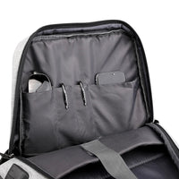 HKM-175059 Stylish Waterproof Business Laptop Backpack with USB Charging Port and Custom Logo Options
