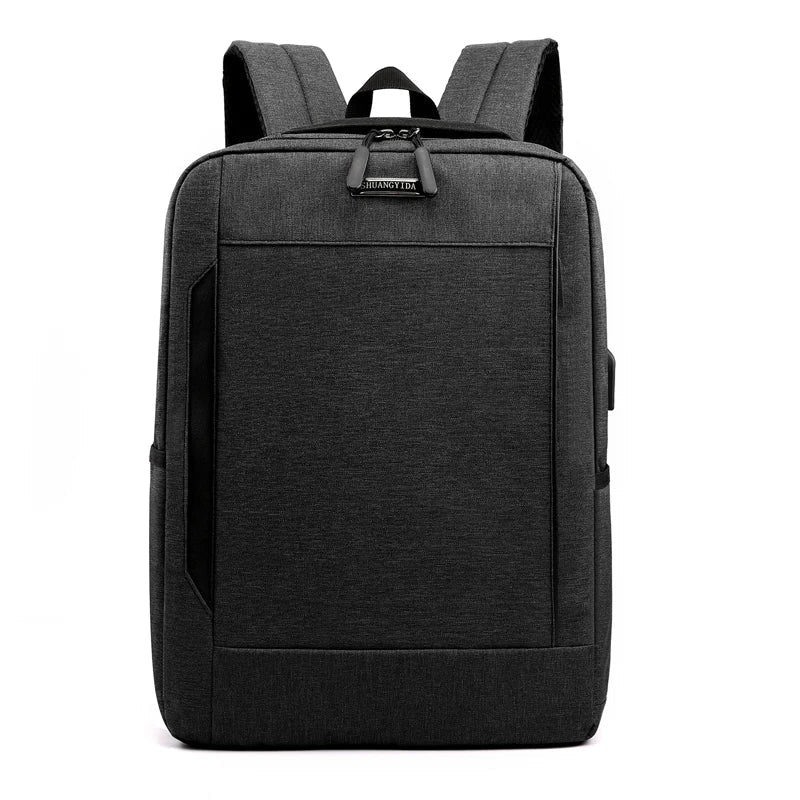 HKM-175059 Stylish Waterproof Business Laptop Backpack with USB Charging Port and Custom Logo Options