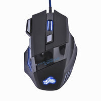 HKM-175059 Wired Optical Gaming Mouse with 5500 DPI, 7 RGB Backlight Colors, 7 Programmable Buttons for PC and Laptop