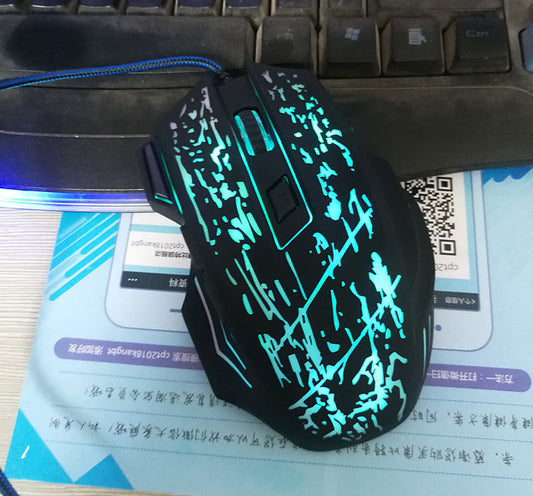 HKM-175059 Wired Optical Gaming Mouse with 5500 DPI, 7 RGB Backlight Colors, 7 Programmable Buttons for PC and Laptop