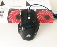 HKM-175059 Wired Optical Gaming Mouse with 5500 DPI, 7 RGB Backlight Colors, 7 Programmable Buttons for PC and Laptop