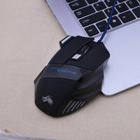HKM-175059 Wired Optical Gaming Mouse with 5500 DPI, 7 RGB Backlight Colors, 7 Programmable Buttons for PC and Laptop