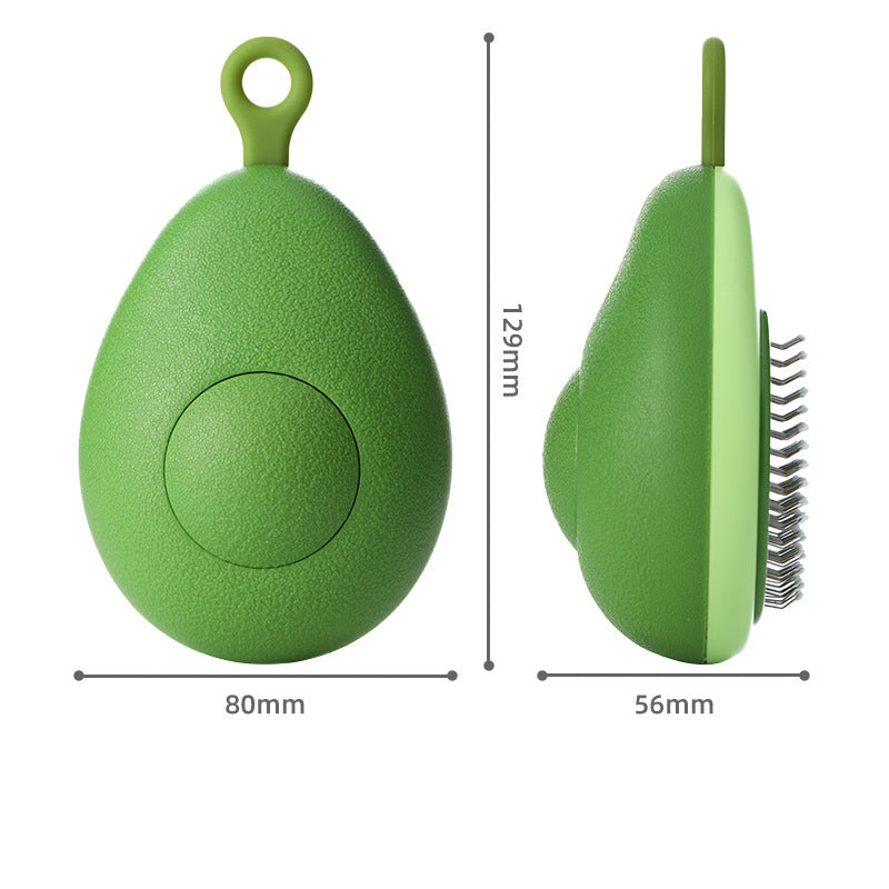 HKM-1750717 Portable Pet Grooming Comb with One-Click Self-Cleaning Massage Brush for Cats and Dogs