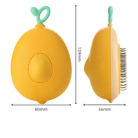 HKM-1750717 Portable Pet Grooming Comb with One-Click Self-Cleaning Massage Brush for Cats and Dogs