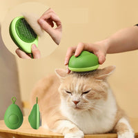 HKM-1750717 Portable Pet Grooming Comb with One-Click Self-Cleaning Massage Brush for Cats and Dogs