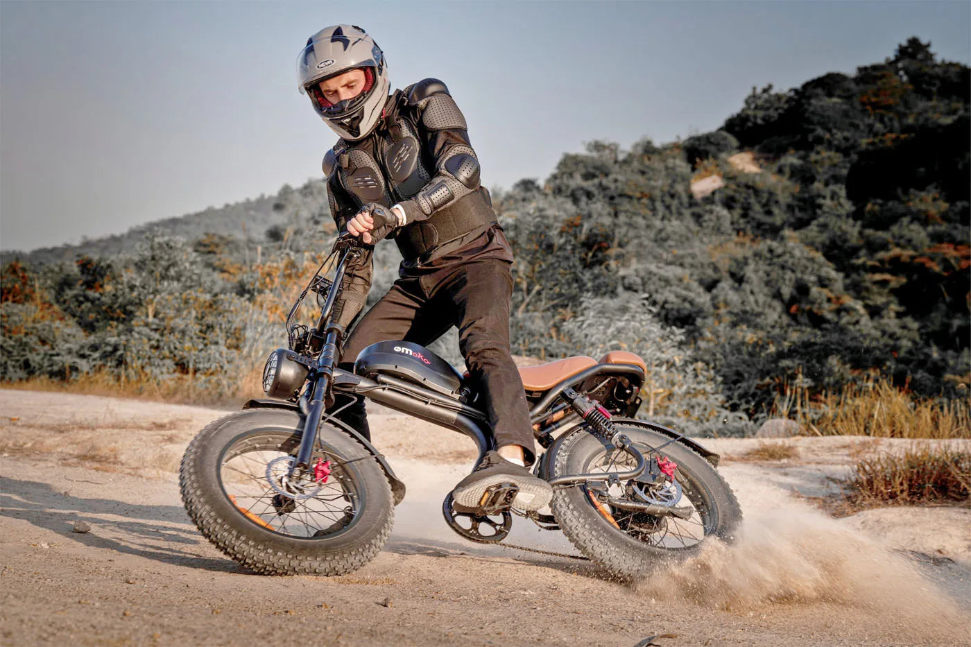 HKM-175315 1000W Dual Motors Fat Tire Electric Bike with 7-Speed Gears, 50km/h Max Speed, 20" Pneumatic Tires, Integrated Battery