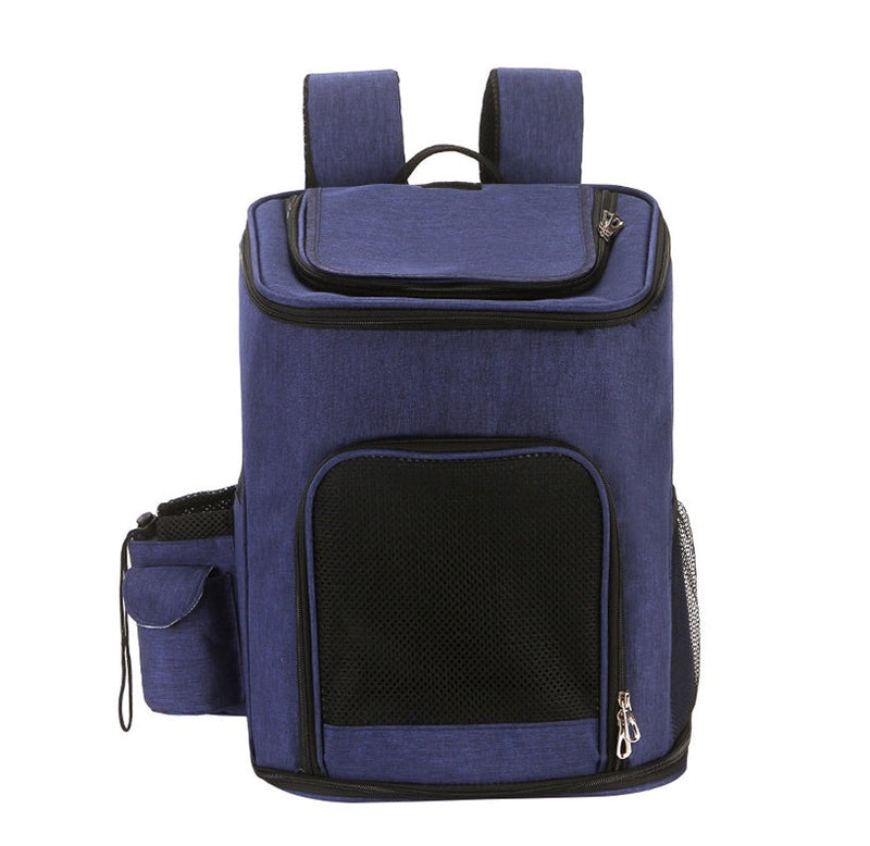 HKM-1755453 Portable Cat and Dog Backpack – Breathable Shoulder Bag with Large Capacity for Pets Up to 7.5kg