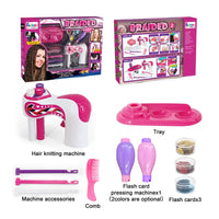 HKM-175635 Automatic Hair Braider Weaving Tool for Kids - DIY Pretend Play Toy