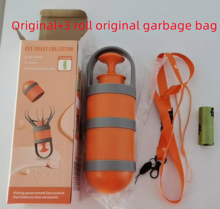 HKM-1756989 Portable Pet Cleaner with Toilet Holder and Garbage Bags