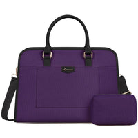 HKM-175699 Lightweight Canvas Laptop Tote Bag for Women - 15.6 Inch Office & College Briefcase with Shoulder Strap