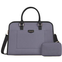 HKM-175699 Lightweight Canvas Laptop Tote Bag for Women - 15.6 Inch Office & College Briefcase with Shoulder Strap