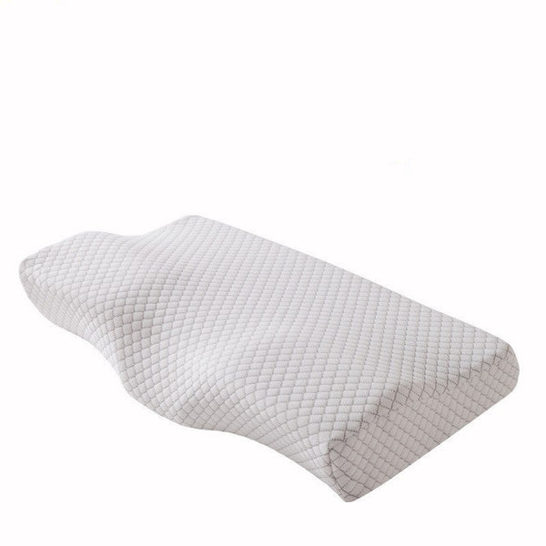 HKM-175827 Contoured Memory Foam Cervical Pillow for Neck Pain Relief, Multiple Colors Available
