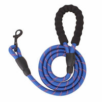 HKM-1758781 Reflective Nylon Braided Dog Walking Rope - Explosion-Proof Traction Belt, 1.5m Length
