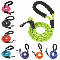 HKM-1758781 Reflective Nylon Braided Dog Walking Rope - Explosion-Proof Traction Belt, 1.5m Length