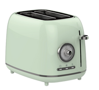 HKM-175891 Compact 2-Slice Red Burger Bun Toaster for Perfectly Toasted Buns