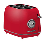 HKM-175891 Compact 2-Slice Red Burger Bun Toaster for Perfectly Toasted Buns