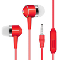 HKM-175891 In-Ear Wired Headset with Microphone and Silicone Earplugs, 1.2m Cable