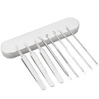 HKM-175891 Stainless Steel Acne and Blackhead Removal Needle Set with Case - 8 Tools