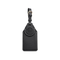 HKM-176019 Stylish PU/PVC Luggage Tag with Protective Cover in Black, Brown, or Orange
