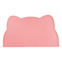 HKM-1760445 Waterproof Silicone Pet Feeding Mat for Dogs and Cats - Portable Cat Head Design, 44x24cm