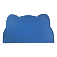 HKM-1760445 Waterproof Silicone Pet Feeding Mat for Dogs and Cats - Portable Cat Head Design, 44x24cm