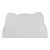 HKM-1760445 Waterproof Silicone Pet Feeding Mat for Dogs and Cats - Portable Cat Head Design, 44x24cm
