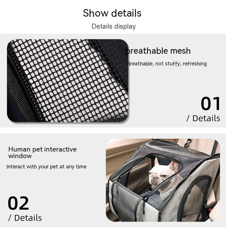 HKM-1761213 Portable Dog Nest Cage - Grey, Available in Medium and Large Sizes