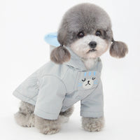 HKM-1761341 Cotton Dog Winter Hat and Coat with Cat Embroidery for Small to Medium Breeds