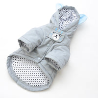 HKM-1761341 Cotton Dog Winter Hat and Coat with Cat Embroidery for Small to Medium Breeds