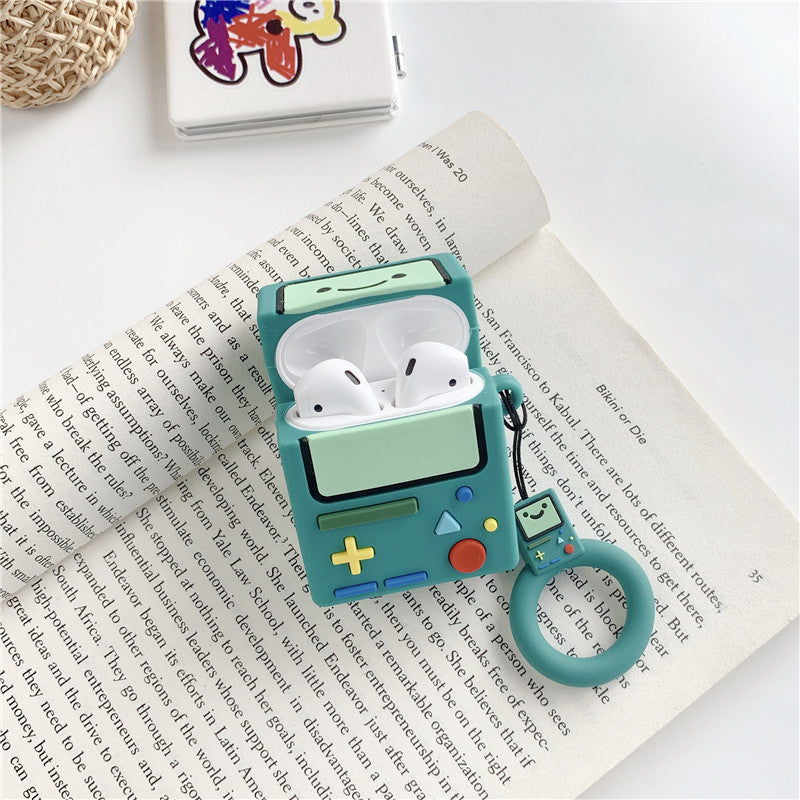 HKM-176211 Adventure Time Silicone Case for AirPods – Soft Protective Shell with Lanyard