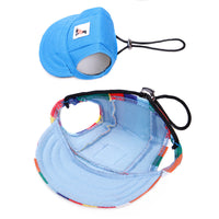 HKM-1763133 Dog Baseball Cap for Small to Medium Pets - Polyester Adjustable Hat for Puppies and Cats