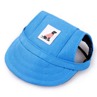 HKM-1763133 Dog Baseball Cap for Small to Medium Pets - Polyester Adjustable Hat for Puppies and Cats