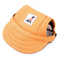 HKM-1763133 Dog Baseball Cap for Small to Medium Pets - Polyester Adjustable Hat for Puppies and Cats