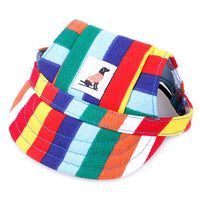 HKM-1763133 Dog Baseball Cap for Small to Medium Pets - Polyester Adjustable Hat for Puppies and Cats