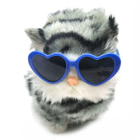 HKM-1763773 Heart-Shaped Sunglasses for Pets ¨C Colorful Plastic Shades for Dogs and Cats