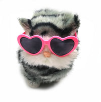 HKM-1763773 Heart-Shaped Sunglasses for Pets ¨C Colorful Plastic Shades for Dogs and Cats