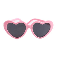 HKM-1763773 Heart-Shaped Sunglasses for Pets ¨C Colorful Plastic Shades for Dogs and Cats