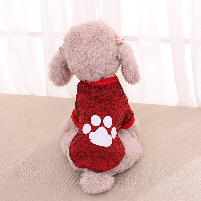 HKM-1764029 Cozy Two-Legged Dog Sweater in Solid Colors for Stylish Pets