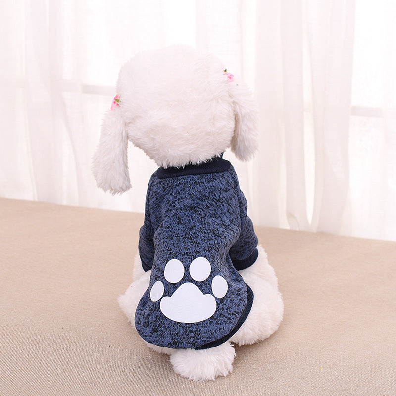 HKM-1764029 Cozy Two-Legged Dog Sweater in Solid Colors for Stylish Pets