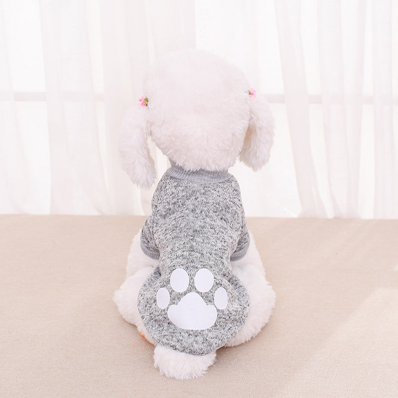 HKM-1764029 Cozy Two-Legged Dog Sweater in Solid Colors for Stylish Pets