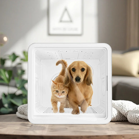 HKM-176403 Eco-Friendly 82L Capacity Quiet Cat House with Smart APP Control and Pet Hair Drying Feature