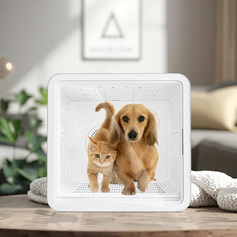 HKM-176403 Eco-Friendly 82L Capacity Quiet Cat House with Smart APP Control and Pet Hair Drying Feature